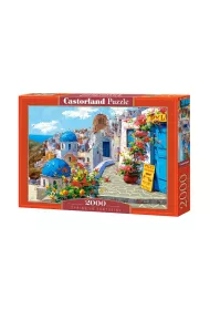 Puzzle 2000 el. Spring in Santorini Castorland