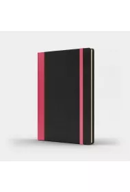 Like U Notatnik A5 Pro M+ czarny/r�owy kratka