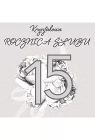 Clear Creations Karnet Swarovski kwadrat CL4405 Rocznica �lubu 15