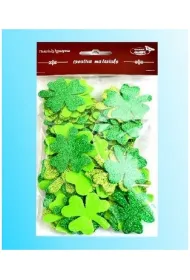 Galeria Hobby Koniczyny brokatowe zielona 44 szt.