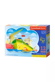 Puzzle maxi 12 el. Dzie� w porcie Castorland