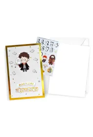Kukartka Karnet Urodziny z naklejan� cyfr� Harry Potter bez tekstu (11x17cm) DHS-025