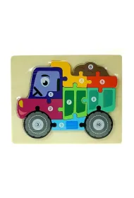 Uk�adanka drewniana puzzle pojazdy Adar
