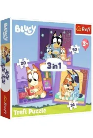 Puzzle 3w1 (20+36+50 el.) Poznaj Bluey Trefl