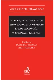 eBook Europejskie gwarancje prawidowego wymiaru sprawiedliwoci w sprawach karnych pdf