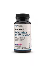 Pharmovit K2 + D3 lanolin™ 200 µg/4000IU - suplement diety 60 kaps.