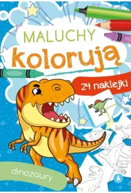 Malowanka 165X240 Maluchy koloruj�. Dinozaury  NAKLEJKI SKRZAT 074208