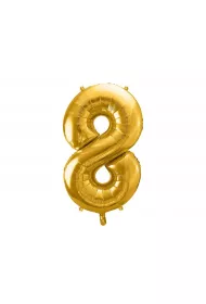 PartyDeco Balon foliowy 8 z�oty 86cm