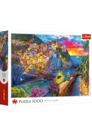 Puzzle 1000 Wieczorny spacer po Cinque Terre TREFL