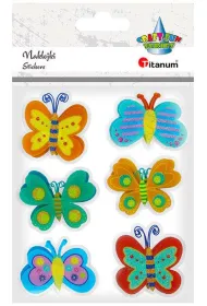 Titanum Naklejki foliowe 3D motyle mix