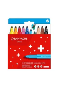 Carandache Flamastry akwarelowe Swisscolor Maxi 10 kolor�w 10 szt.