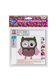 Panta Plast Diamentowa mozaika 5D - Sowa 15x15cm
