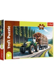 Puzzle 100 el. Ci�gnik le�ny Trefl