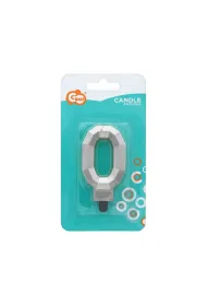 Godan �wieczka Cyfra 0 - Diament metalik 7.6cm
