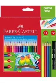 Faber-Castell Kredki o��wkowe + 2 o��wki 24 szt.