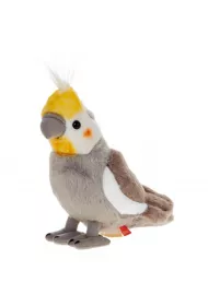 Papuga Nimfa 20cm szara Beppe