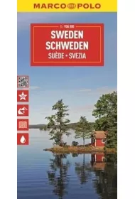 Szwecja. Mapa drogowa w skali 1:900 000