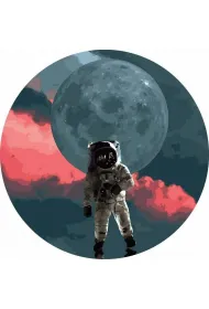 Twoje Hobby Malowanie po numerach okr�g�e - Astronauta... 40cm