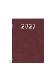 Terminarz 2027 A5 standard bordowy
