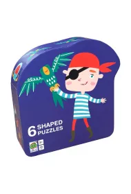Puzzle dla dzieci w ozdobnym pude�ku 48 el. 6 uk�adanek. Pirat Barbo Toys