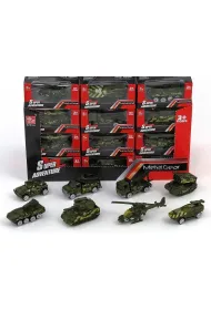 Pojazd wojskowy metalowy 1:64 MIX Adar
