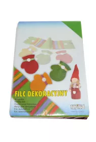 Mona Filc do dekoracji Bambino 5 arkuszy ciemnofioletowy 20 x 30 cm