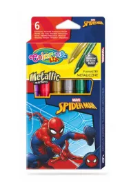 Patio Flamastry metaliczne Colorino Kids Spiderman 6 szt.