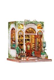 Puzzle Miniaturowy domek mini Book Nook Antykwariat pod zielonym bluszczem Habarri