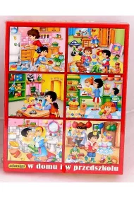 Puzzle Klocki - 20 elementowe, rne rodzaje Adamigo
