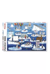 Puzzle 1000 el. Gunga, �ycie na Antarktyce Piatnik