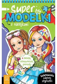 Supermodelki z naklejkami. Kolorowanka zdolnej stylistki