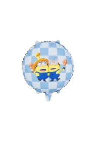 PartyDeco Balon foliowy pastylka Minionki 35x35cm
