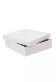 Dalprint Pude�ko tekturowe bia�e 23.5x23.5x6.5cm