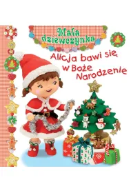 Alicja bawi si� w Bo�e Narodzenie. Ma�a dziewczynka