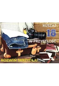 Kukartka Karnet B6 3DV-151 Urodziny 18 Ruszaj w przysz�o��