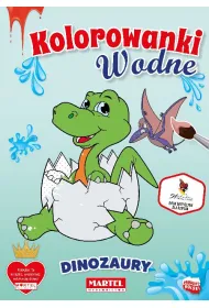 Kolorowanka wodna. Dinozaury