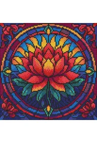 Diamentowa mozaika - Witra�. Lotos 30x30cm