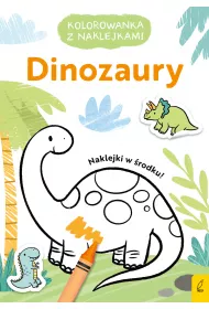 Kolorowanka z naklejkami. Dinozaury