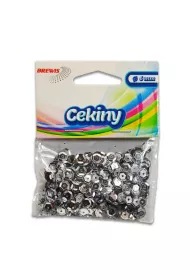 Cekiny byszczce B 200 srebrny 8mm, 10g