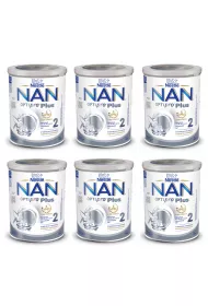 Nestle Nan Optipro Plus 2 HM-O Mleko nastpne dla niemowlt po 6 miesicu Zgrzewka 6 x 800 g