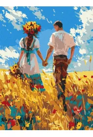 Ideyka Malowanie po numerach - Spacer zakochanych 30x40cm