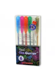 Penmate D�ugopis �elowy Flexi Abra Gel brokatowe 6 szt.