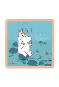 Puzzle drewniane  16 el. Muminki na ryby Barbo Toys