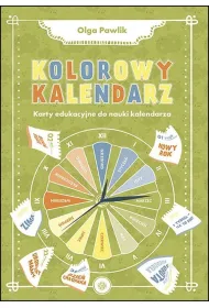 Kolorowy kalendarz. Karty edukacyjne do nauki kalendarza
