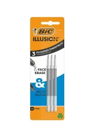 Wk�ad Bic Gel-Ocity Illusion - czarny 3 szt.