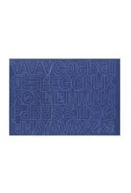 Artdruk Litery samoprzylepne 3 cm 8 arkuszy niebieskie
