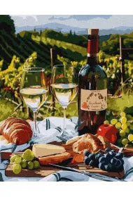 Ideyka Malowanie po numerach - Ulubione wino 40x50cm