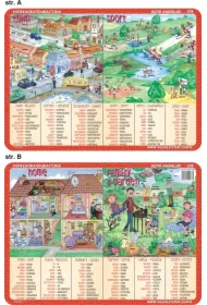 Visual System Podk�adka edukacyjna. Town, sport, home, family