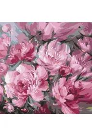 Ideyka Malowanie po numerach - Bujny bukiet 40x40cm