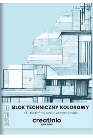 Top-2000 Blok techniczny Creatinio A3 kolorowy 10 kartek